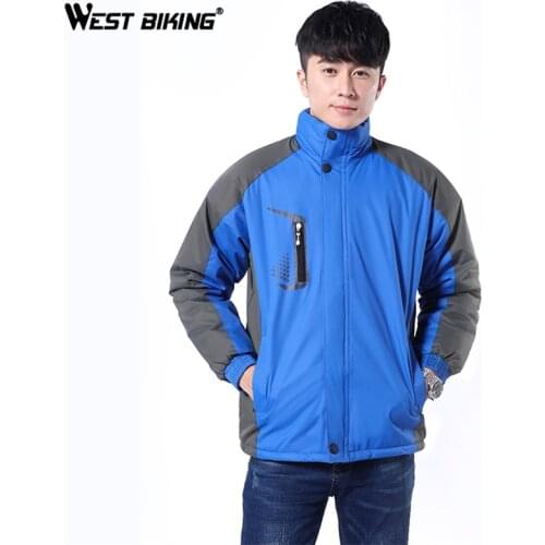 WEST BIKING Cycling Jackets Windproof Men Women Riding Waterproof Cycle Clothing Long Sleeve Jerseys Winter Outdoor Sports Coat