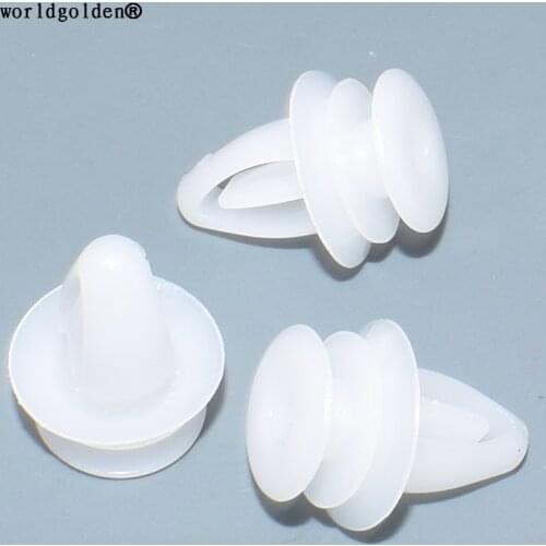 Worldgolden 100pcs plastic clip Mirror Inner Trim Triangle Panel Front Door Window Retaining Clip for GM 90560163