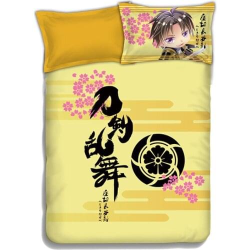 Japanese Anime 3D Pillow Cover Case Cute Girl Printed Bedding Covers Pillowcase Bed Set Home Textiles