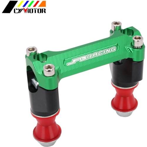 28MM Motorcycle CNC Aluminum Alloy HandleBar Riser Mount Clamp For Kawasaki KX250F KX450F KX 250F 450F 2013 2014 2015 2016