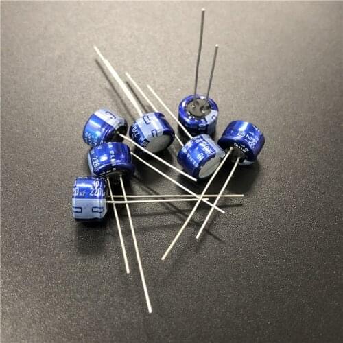 10pcs/100pcs 220uF 10V ELNA 8x5mm High Quality Original 10V220uF Aluminum Electrolytic Audio capacitor