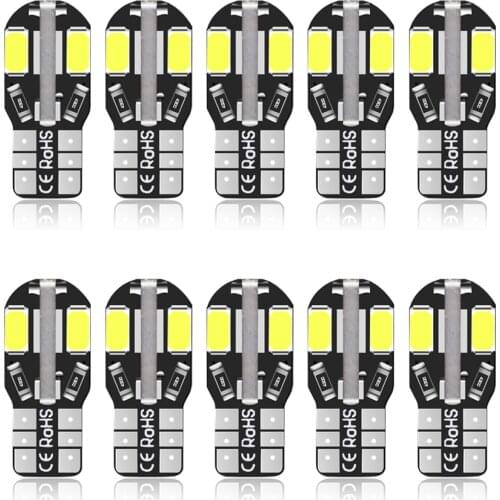 10Pcs Car Signal Lamp T10 W5W Led 5730 8Smd Led Light Car Backup Stop Reserve Light Brake Lamp Car Lights Car Accessories