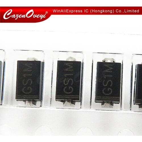 100pcs/lot SMD Rectifier Diode GS1M Making S1M SMA In Stock