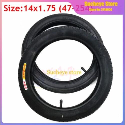 14X1.75 Childrens Bicycle Inner Tube Outer Tire CST or KENDA 14 Inch Baby Carriage Tyre Wheel Accessories 14*1.75 47-254 Tyres