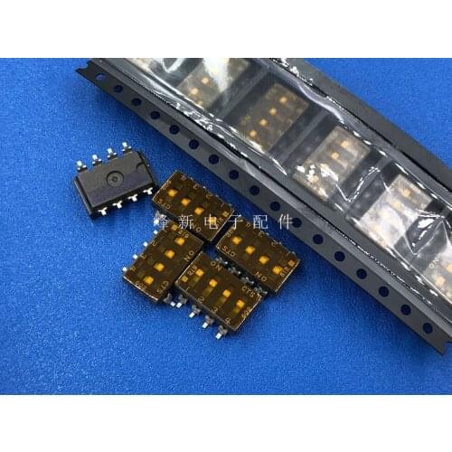 219004LPSTR U.S. 4-digit DIP switch key type patch flat dial finger coding switch 2.54