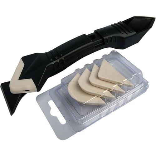 19*2.8cm 3 In 1 Angle Scraper Glass Glue Blade Adhesive Residue Scraper Seam Repair Tool Remove Residual Scratch Caulking Tools