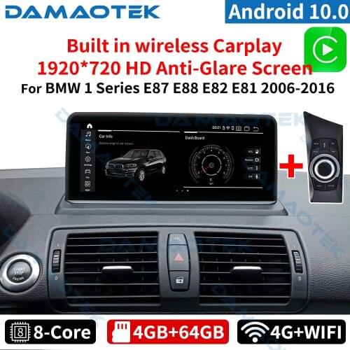 DamaoTek 10.25"Android car multimedia tablet for BMW 1 Series E81 E82 E87 E88 2006-2012 car radio navigation carplay screen