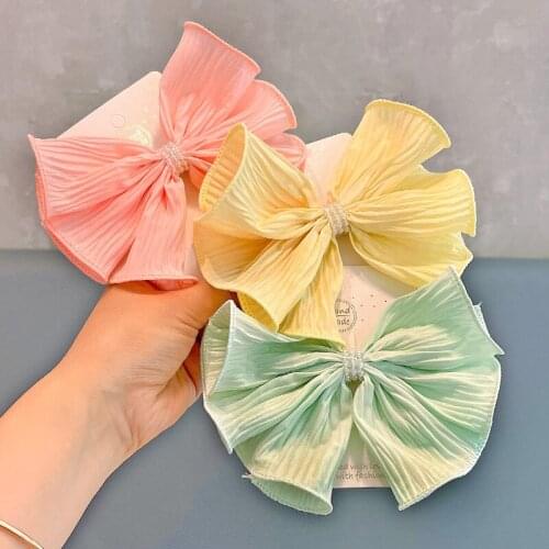 Boutique 15pcs Fashion Solid Candy Color Bow Hairpins Bowoknot Barrettes Hair Clips Princess Headwear Girls Hair Accessories