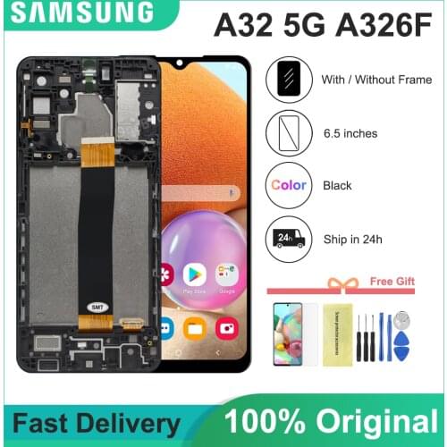 6.5'' For Samsung A32 5G A326 SM-A326B Display lcd Touch screen Digitizer Assembly with frame A32 5G LCD screen replacement