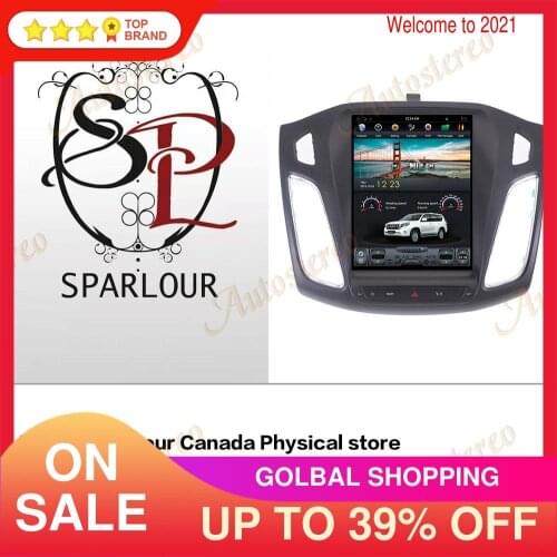 For Ford Focus 3 2012-2018 128G Android 9.0 Tesla Style Car GPS Navigation Carplay Auto Radio Stereo Head Unit Multimedia Player