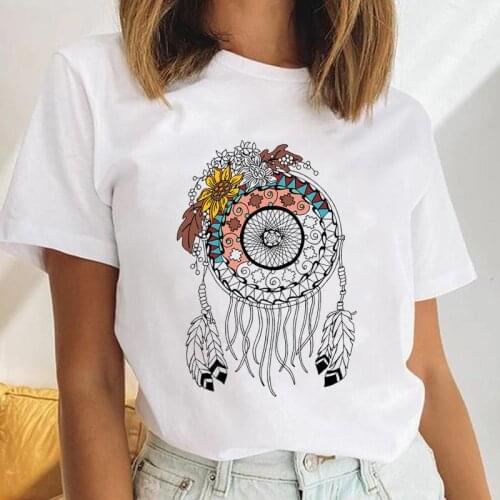 Women Dream Aesthetic Watercolor Style Female Short Sleeve Cartoon Print Cute Ladies Tees Tshirt Clothes Tops Graphic T-Shirt