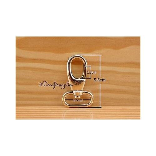 Lobster Clasps Clips Claw purse hooks Swivel snap hook light gold 25mm 6pcs CK55