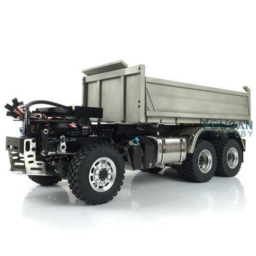 1/14 LESU RC 3348 3Axles 6*6 Dumper Truck Motor Servo Model Car W/O Bz Cabin TH11431-SMT2