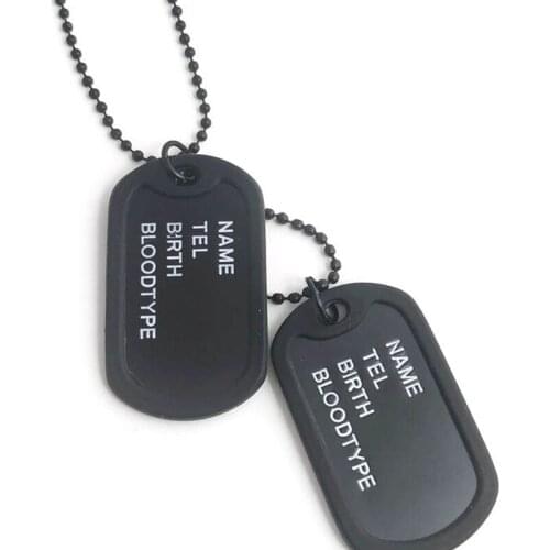 European And American Fashion Four-Row Letter Double Brand Necklace Dabing Brand Mens Pendant