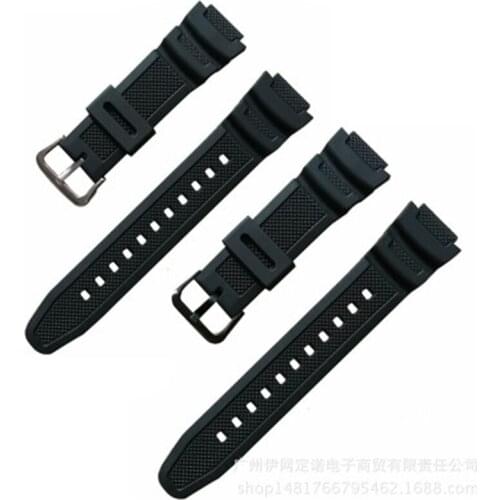 New Silicone Strap for Casio AE-1000w AQ-S810W SGW-400H / SGW-300H Rubber Watchband Pin Buckle Strap Watch Wrist Bracelet Black