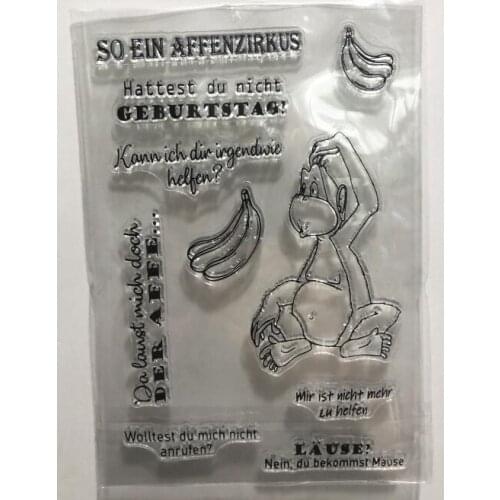 Monkey Clear Stamps Scrapbook Paper Craft Clear stamp scrapbooking A0535