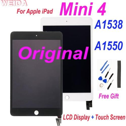 Original LCD For iPad Mini 4 Mini4 A1538 A1550 LCD Display Touch Screen Digitizer Assembly Replacement Part For iPad Mini 4 LCD
