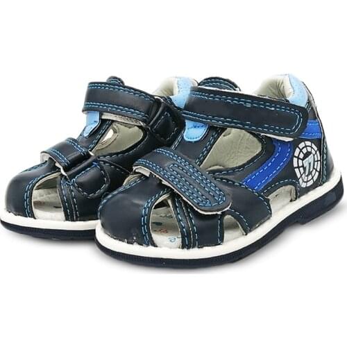 NEW Fashion 1 pair Boy Orthopedic PU Leather Boy Sandals Children Shoes, Kid sandals