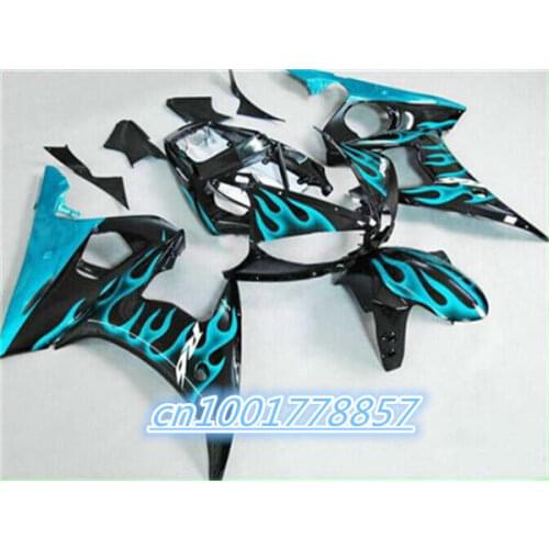 Plastic Fairing kit for 2003-2005 R6 YZF R6 03 04 05 motorcycle green/blue/orange black YZF R6 2003 2004 2005