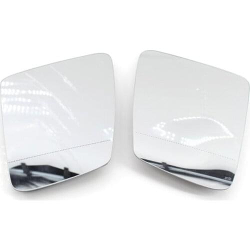 Right and Left Side Rearview Mirror Glass White/Blue Replacement for M~ercedes Benz W212 204 221 2128100121 2128102521