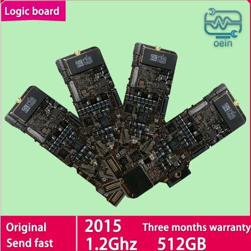 Tested Original Logic Board for Apple MacBook Retina 12“ Motherboard A1534 1.2GHz 512GB 2015 Year Mainboard 820-00045-A