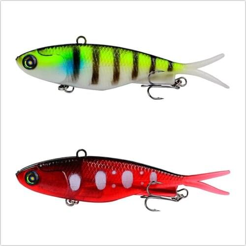 1PCS Fishing Lures Peche Bass Trolling Isca Artificial Soft Bait Crankbait Carp Wobbler Lure Jig 3D Eyes For Fishing tackle