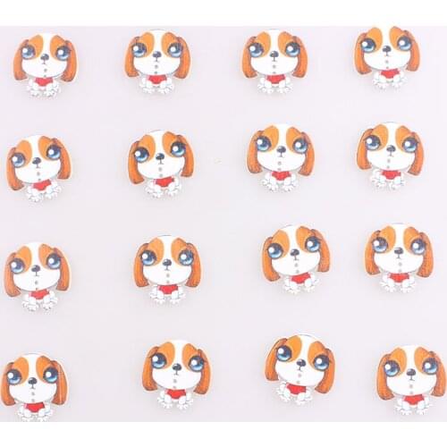 Mixed Animals 2Hole Wooden Buttons DIY Decor For Child Clothing Sewing Buttons Crafts Scrapbooking Accessories Decorativos E