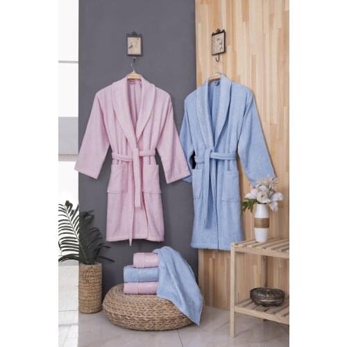 EXTRA SOFT WATER ABSORBENT 100 COTTON BATHROBE SET TOWEL TOOL