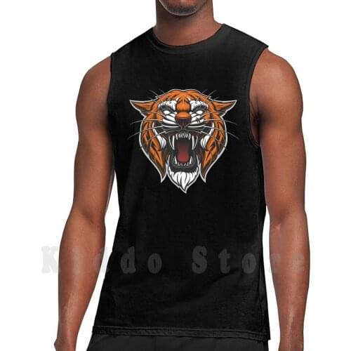 Tiger Illustration Gift For Big Cats Lovers Tank Tops Vest Sleeveless Flying Tigers Squadron Flying Tigers Squadron