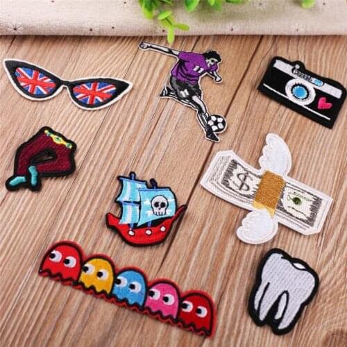 10PCS Cheap Patches Cartoon Embroidery Iron On Applique Animal For Kids Bags Dress Clothes Cheap Patches Clothing Applique