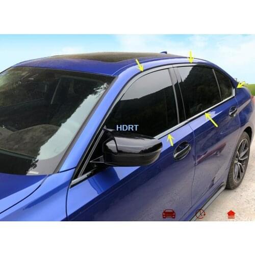 For BMW 3 Series 2020 2021 brachyaxis High-quality Stainless Steel Strips Car Window Trim Decoration Strip Accessories Car Style