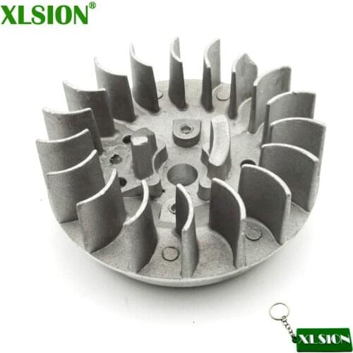 XLSION Mini Moto Recoil Pull Starter Flywheel For 2 Stroke 47cc 49cc Engine Pocket Bike Chinese Kids Dirt Quad ATV Crosser