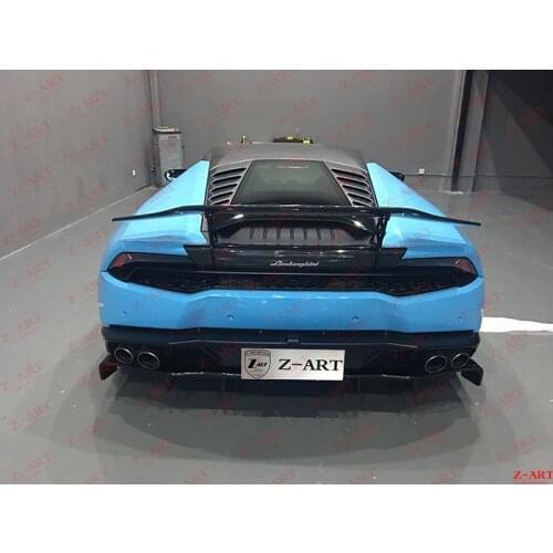 Z-ART for Lamborghini Huracan carbon fiber rear deck lid LP580 carbon fiber rear spoiler for LP610n OEM rear deck lid