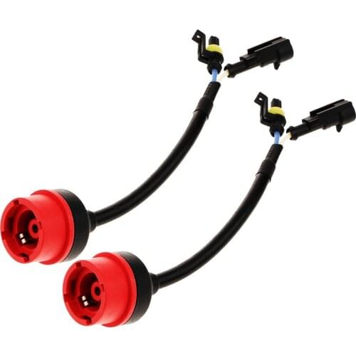 2 Pcs D2 D4C D4R HID Bulb Socket Harness Wiring Cable Plug Connector Plug & Play 15cm