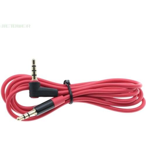 500pcs/lot 3.5mm Male to Male 3 straight ends to 4 elbows Detox/Pro Headphone Replacement Audio Extension Cable AUX Cable cheap