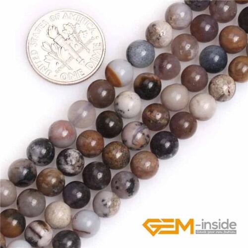 6mm 8mm Round Natural American Amethysts Sage Jaspers Stone Gem Stone Semi Precious Beads DIY Loose Bead For Jewelry Making