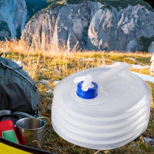 Emergency Water Bag Portable Collapsible Water Container Jug PE Water Bucket For Outdoor Mountaineering Camping 3L