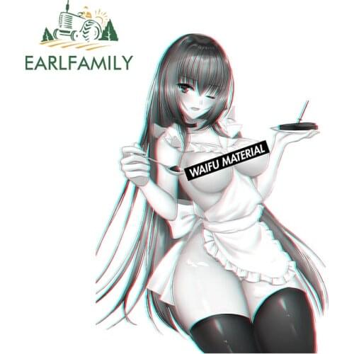 EARLFAMILY 13cm x 9.8cm for Scathach Waifu Material Car Stickers Car Refrigerators Decal Waterproof Camper Trunk Vinyl Sticker
