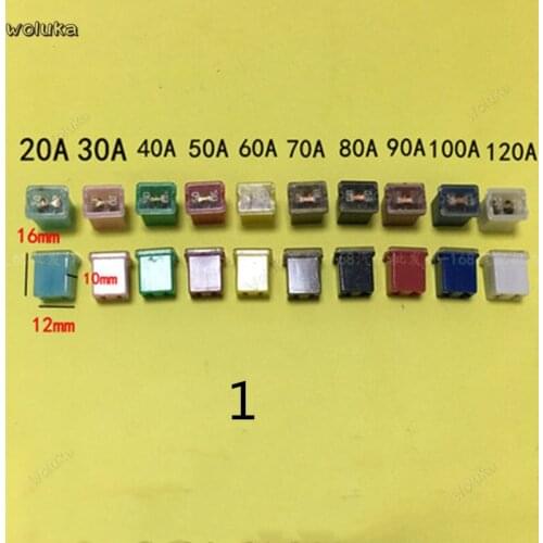 Car Square Fuse Short Foot Long Square Block Insurance Car Fuse Box Small Interpolation Large Outer Insurance CD50 Q04