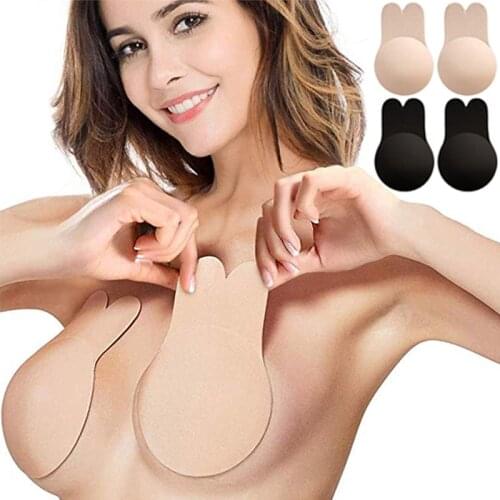 Seamless Adhesive Bras For Women Sexy Lingerie Invisible Push Up Bra Reusable Silicone Sticky Bra Strapless Plus Size Bh Comfort