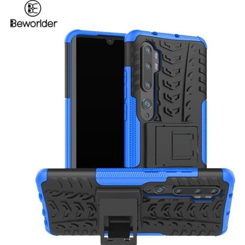 For Xiaomi Mi Note 10 Pro Cases Covers Silicone Plastic Dual Protect ShockProof Stander Phone Case For Xiaomi Mi Note10