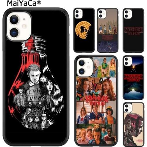 MaiYaCa Christmas Lights Stranger Things Phone Case Cover For iPhone SE 6s 7 8 plus X XR XS 11 12 pro max Galaxy S8 S9 S10 shell