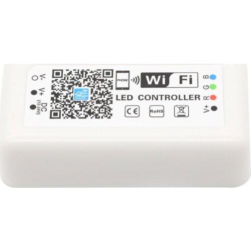 DC12-24V 12A LED WIFI Controller LED RGB Controller Smart RGB Dimmer IOS Android Phone APP for 5050 3528 RGB LED Strip