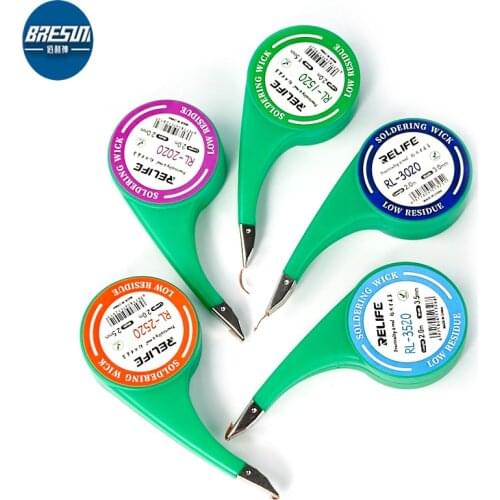 RELIFE Wick Remover Tin For iphone Mobile Sution Line Soft Wire For Precision PCB Tin Remove Soldering RL1520 2020 2520 3020