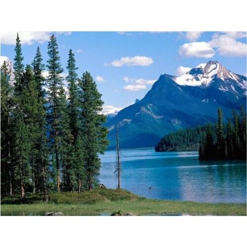 Mountain diamond painting lake scenery rhinestone embroidery landscape mosaic stickers decor diamond dots poster wall papers