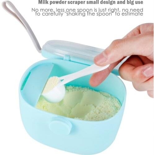 500ML Portable Milk Powder Box Baby Food Storage Box Single Layer Solid Color Portable Cereal Cartoon Box Baby Milk Powder Box