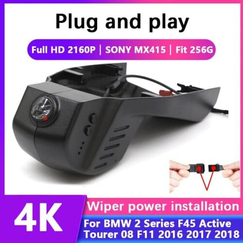 New! Plug and play Car DVR Video Recorder Dash Cam Camera Full HD 2160P For BMW 2 Series F45 Active Tourer 08 F11 2016 2017 2018