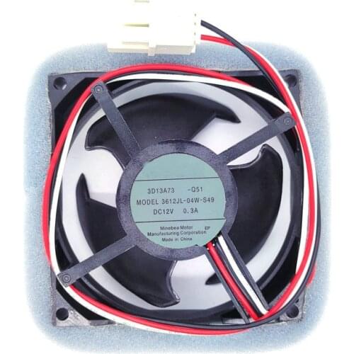 New Original NMB-MAT 3612JL-04W-S49 12V 0.3A for Refrigerator cooling fan