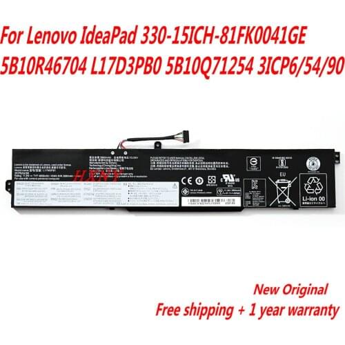 High Quality L17M3PB1 L17C3PB0 Laptop Battery For Lenovo IdeaPad 330-15ICH-81FK0041GE 5B10R46704 L17D3PB0 5B10Q71254 3ICP6/54/90