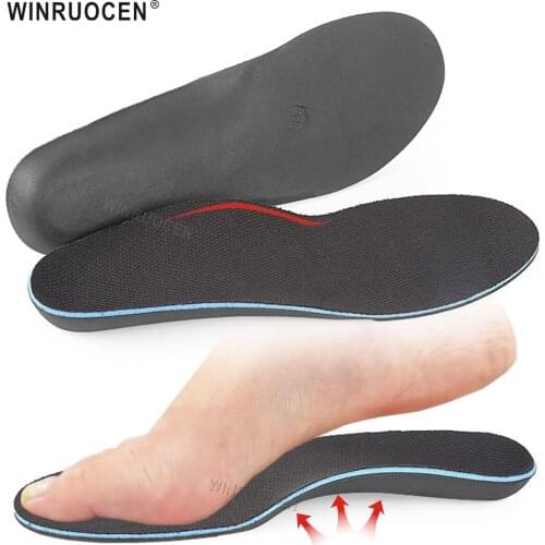 WINRUOCEN Arch Support For Flat Feet Orthopedic Insoles Men Woman Shoes Sole Relief Plantar Fasciitis X/O Leg Heel Pain Pads